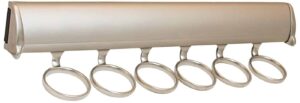 Hafele America Company Rack Matte Nickel Scarf Rack - 807.67.623