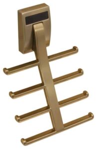 Hafele America Company Matte Gold Waterfall Tie Rack - 807.69.901